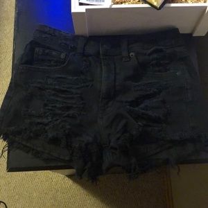 Distressed American eagle shorts